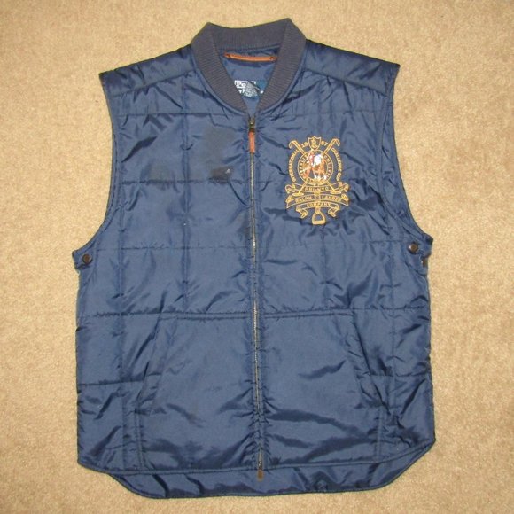 Polo Ralph Lauren Other - Polo Ralph Lauren Zip Up Vest Large Blue NYC PRL
